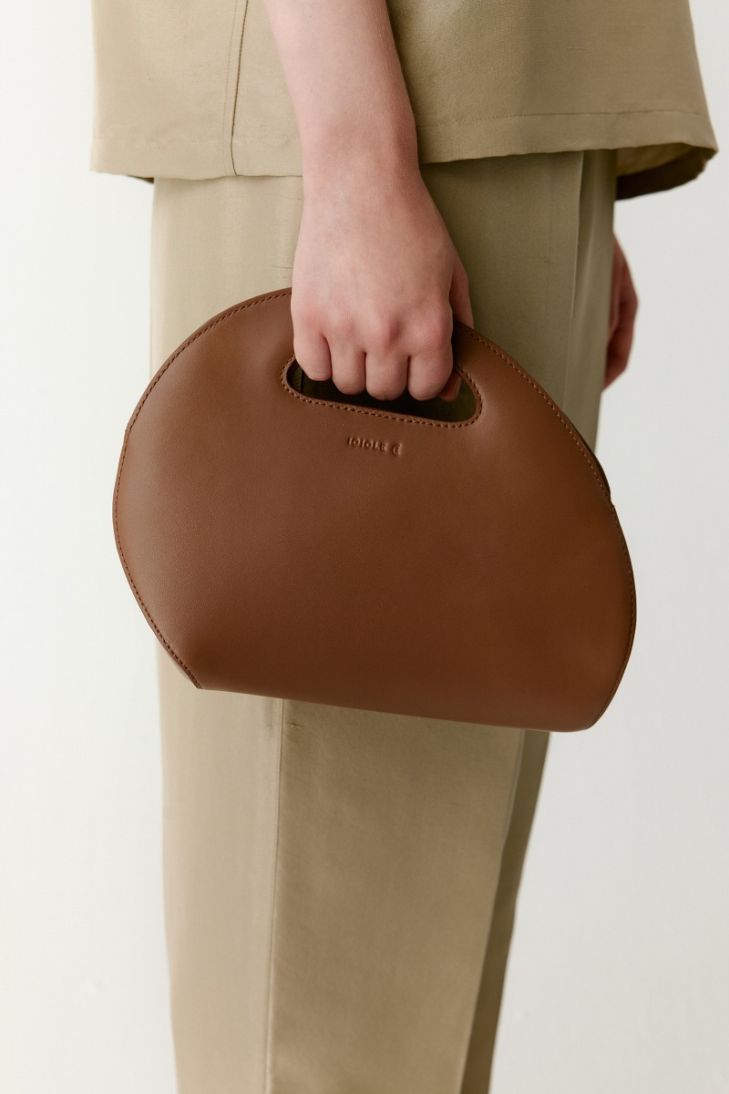 Bucket Seed leather handbag