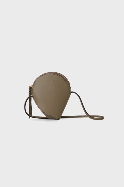 Seed mini leather Olive shoulder bag 