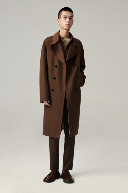 Double Faced Yak and Camel Coat