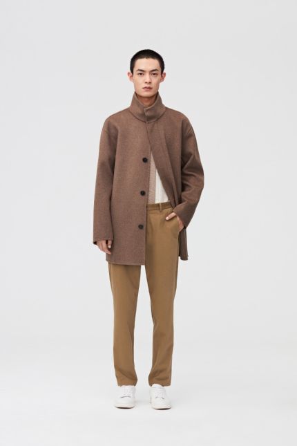 Brown Cashmere And Wool Coat  