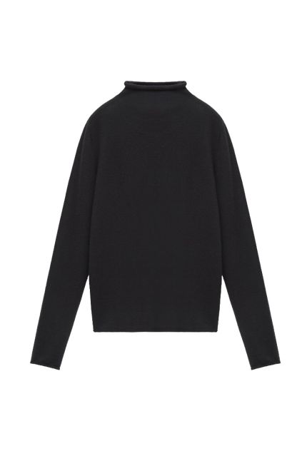 Black Cashmere and Wool Pullover  
