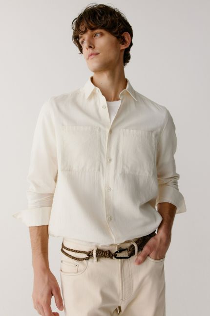 Loose-fit cotton shirt 