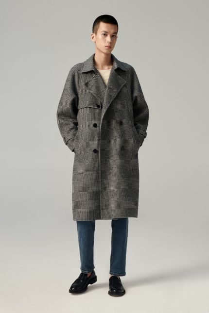 Double Faced Wool and Silk Parka