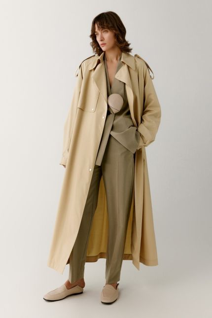 Loose trench coat