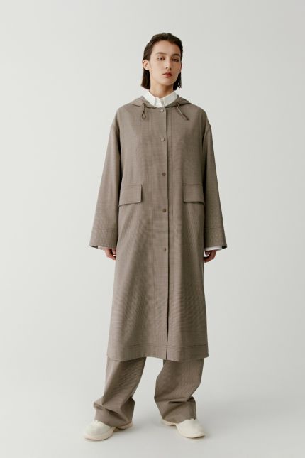 ICICLE Dew hooded trench coat 