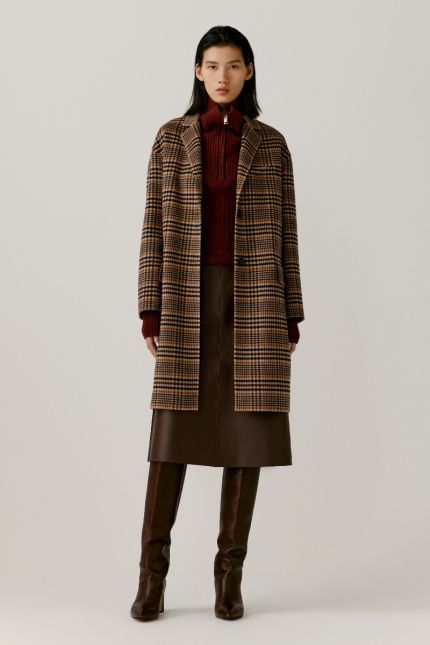 Double Faced Wool and Silk Coat
