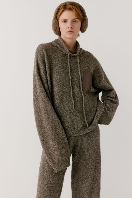 Turtleneck wool-blend sweater