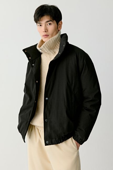 Stand-up collar cotton down jacket