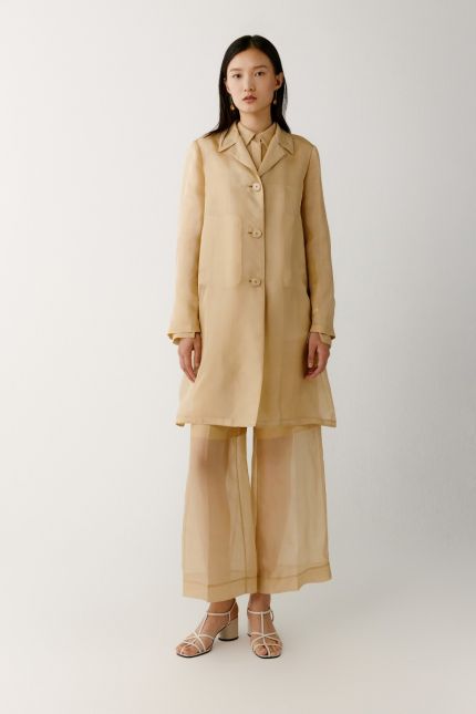 Silk organza coat 