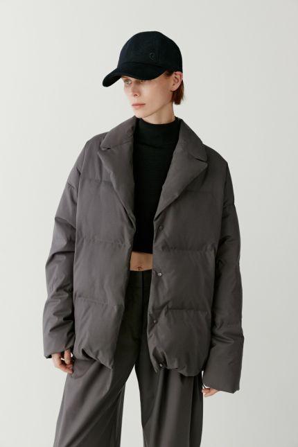 ICICLE Dew down coat with tailored collar