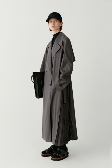 ICICLE Dew pleated trench coat